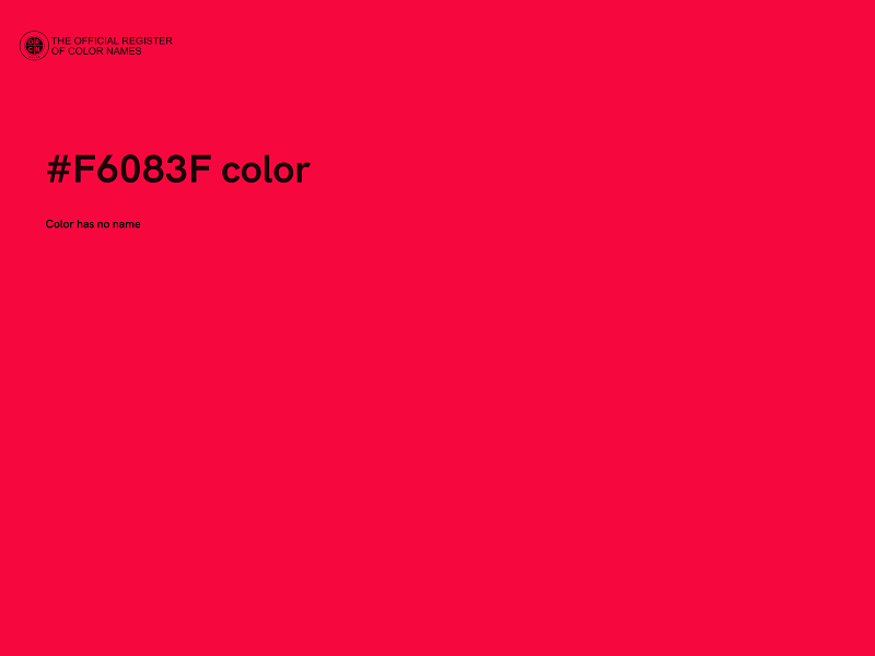 #F6083F color image