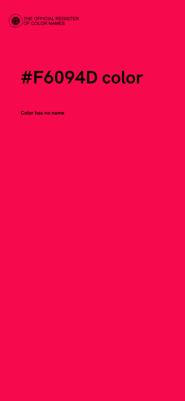 #F6094D color image