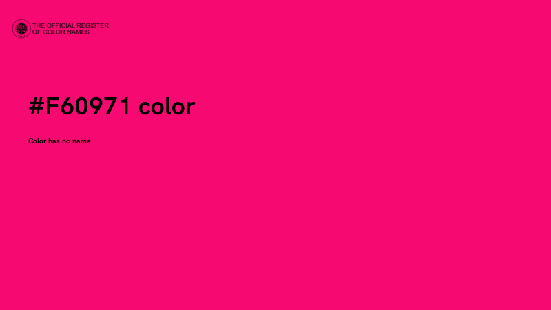 #F60971 color image