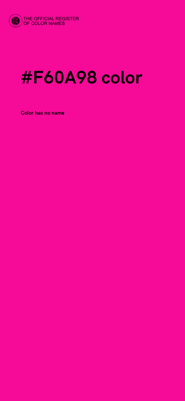 #F60A98 color image