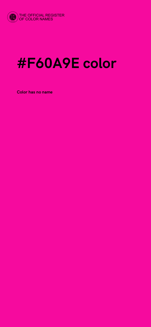 #F60A9E color image