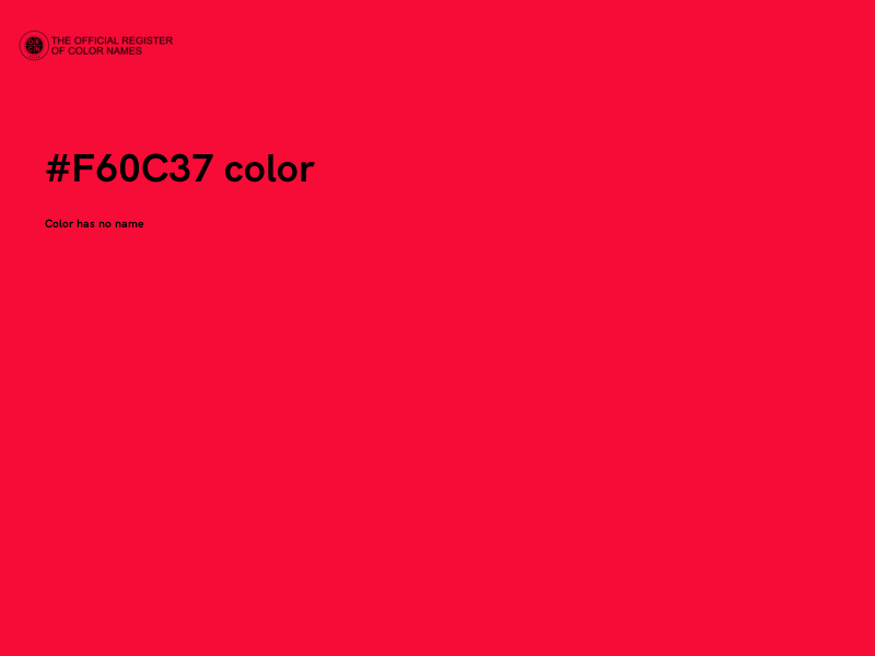 #F60C37 color image