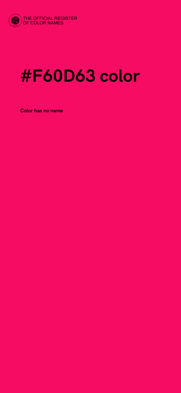 #F60D63 color image