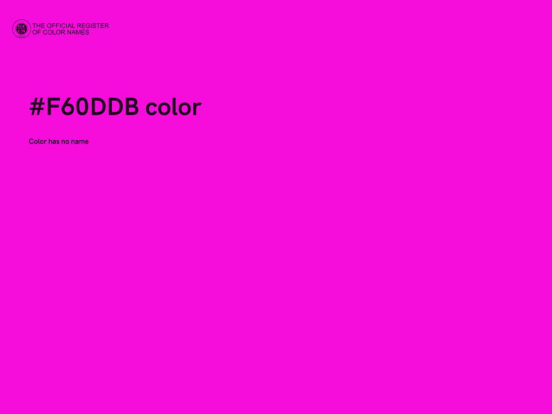 #F60DDB color image