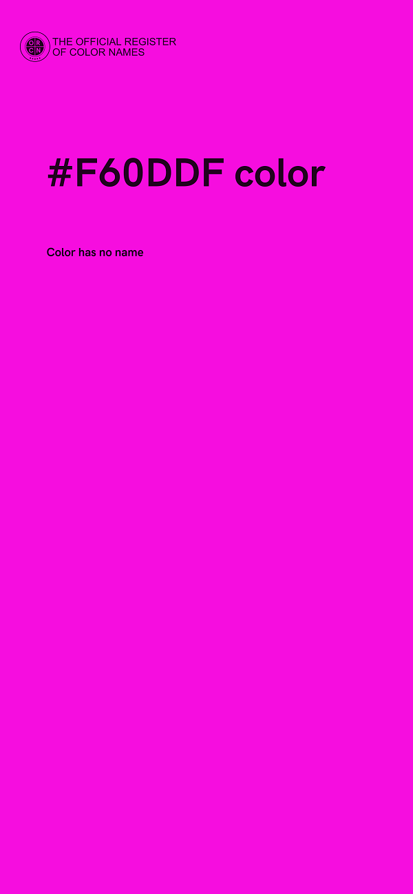 #F60DDF color image