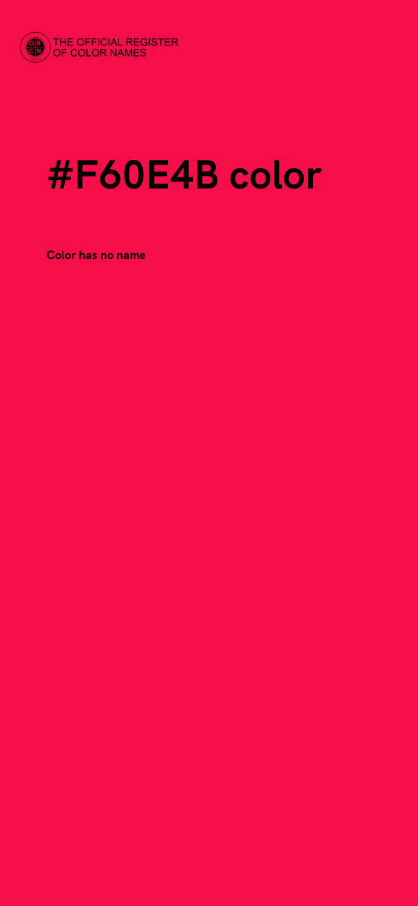 #F60E4B color image