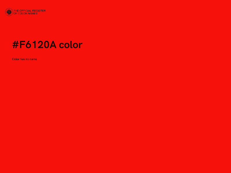 #F6120A color image