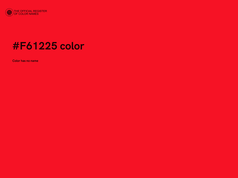 #F61225 color image