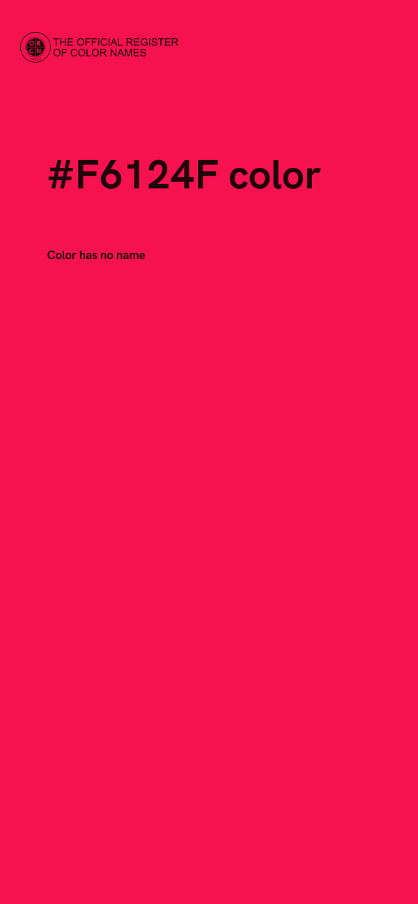 #F6124F color image