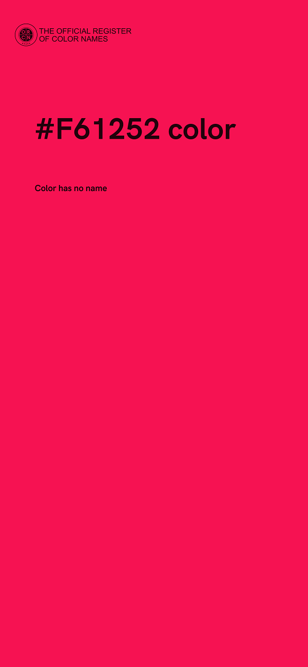 #F61252 color image
