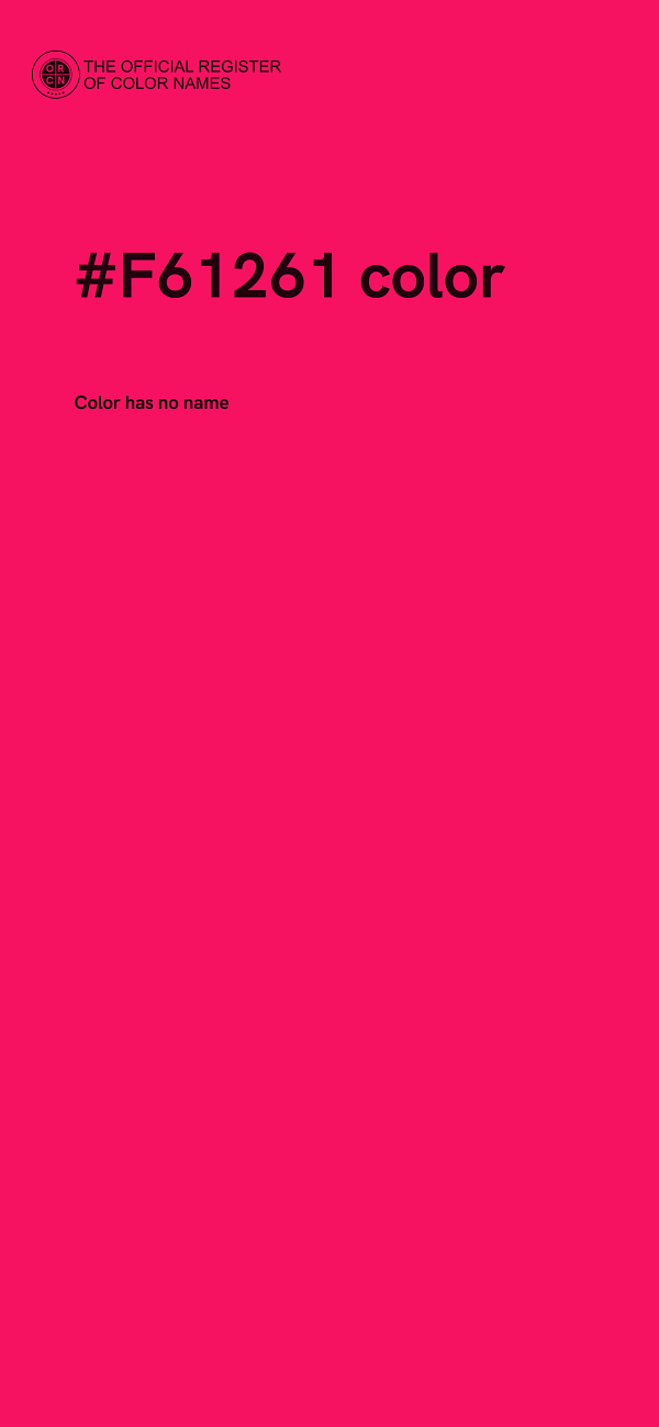 #F61261 color image