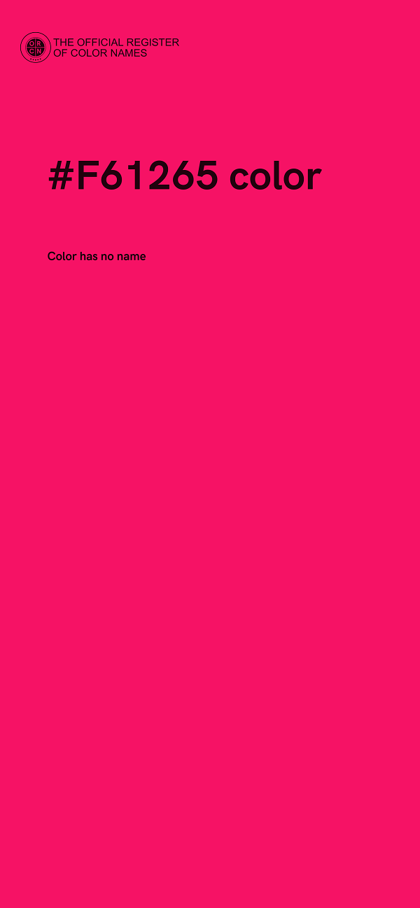 #F61265 color image