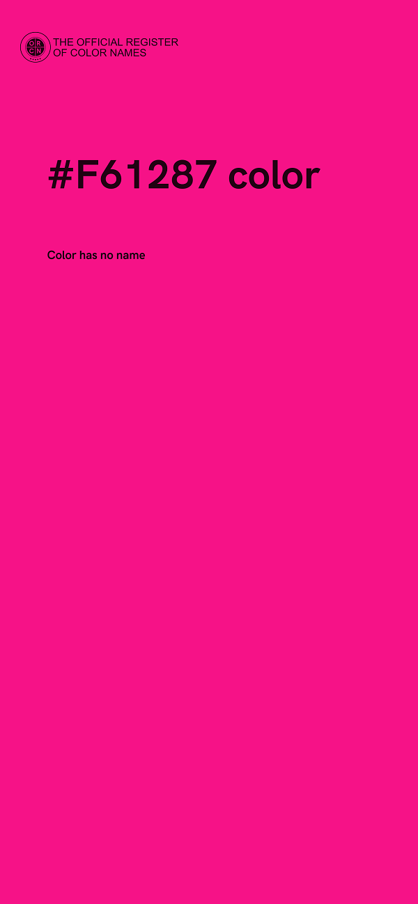 #F61287 color image
