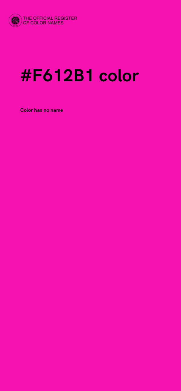 #F612B1 color image