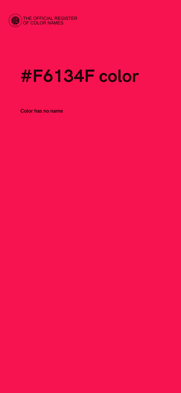 #F6134F color image