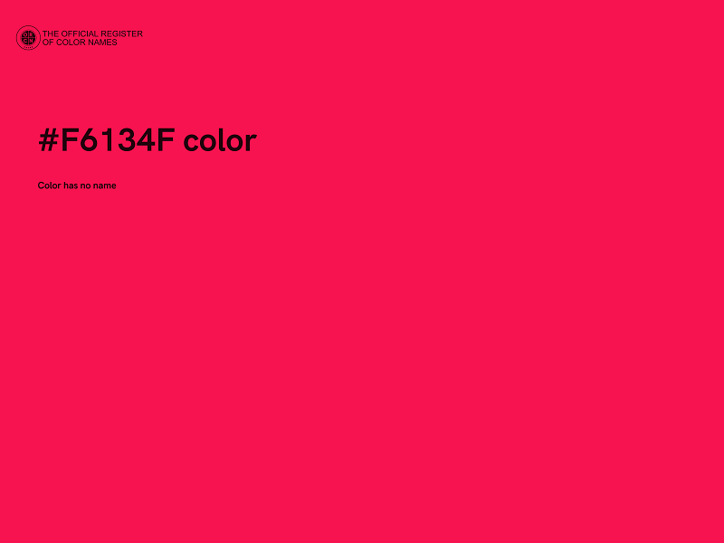 #F6134F color image