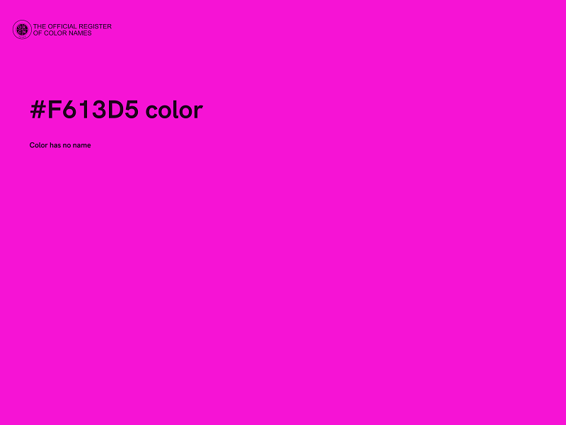 #F613D5 color image