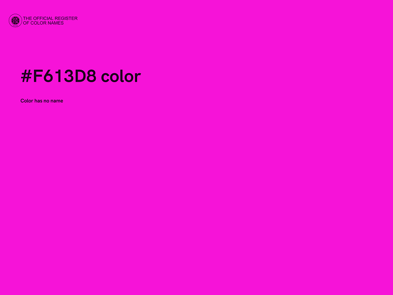 #F613D8 color image