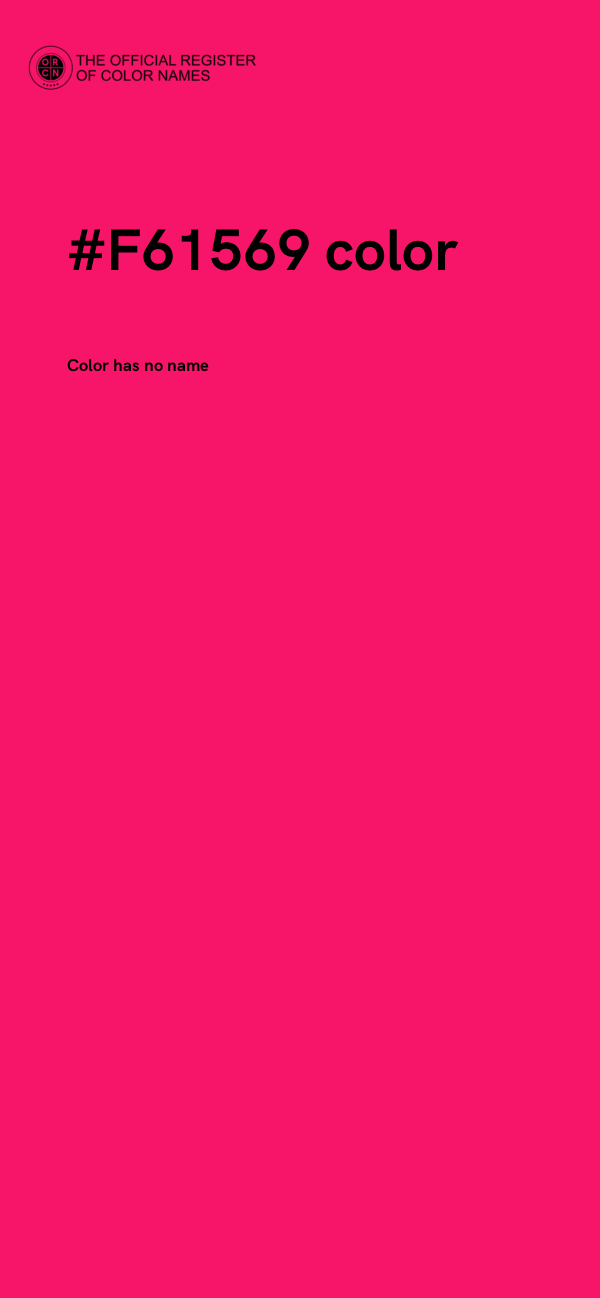 #F61569 color image