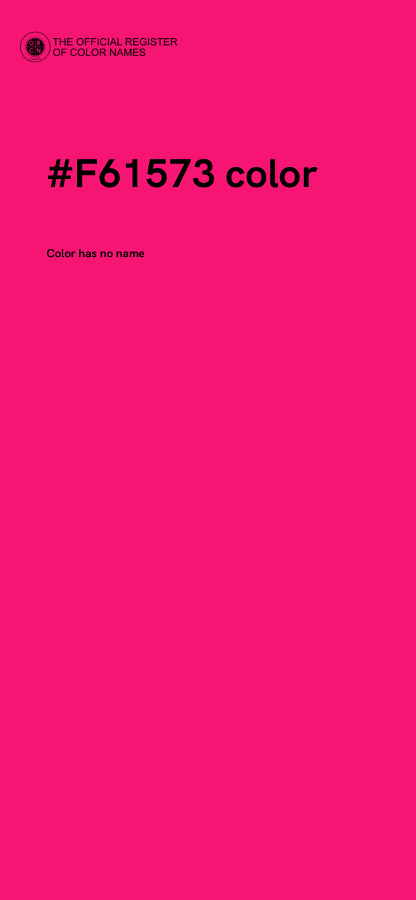#F61573 color image
