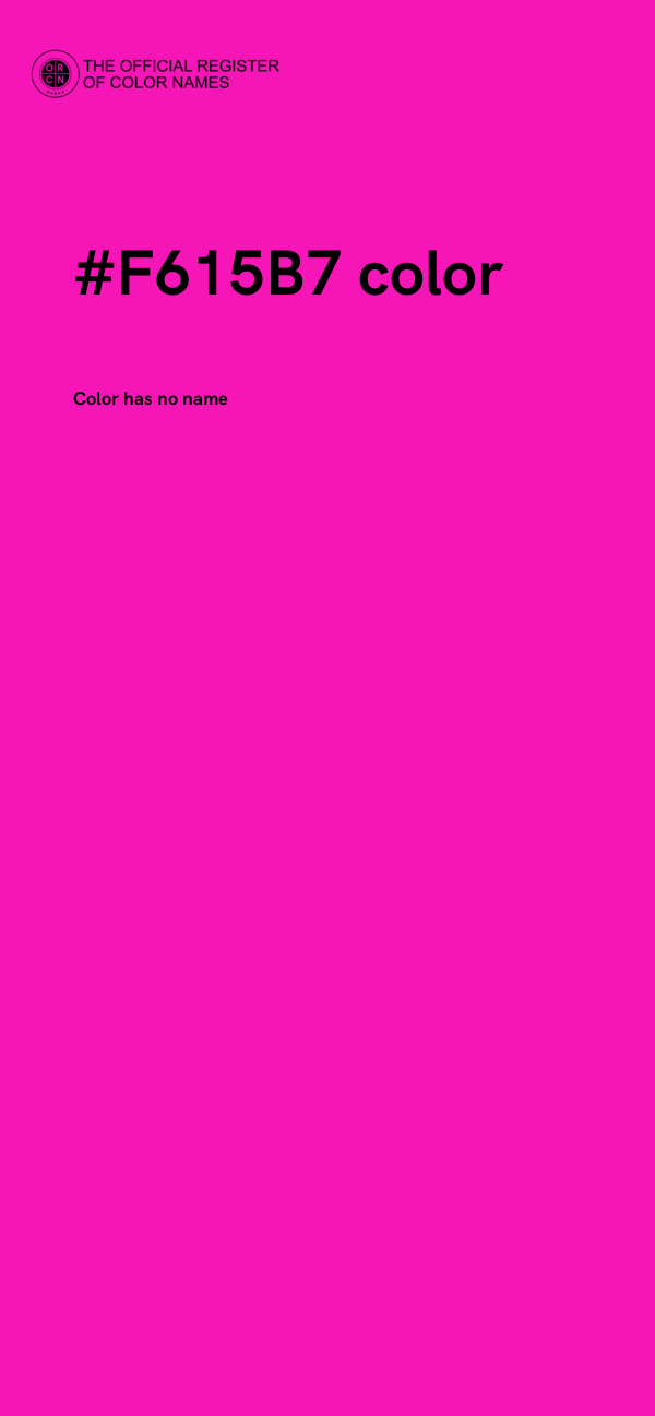#F615B7 color image