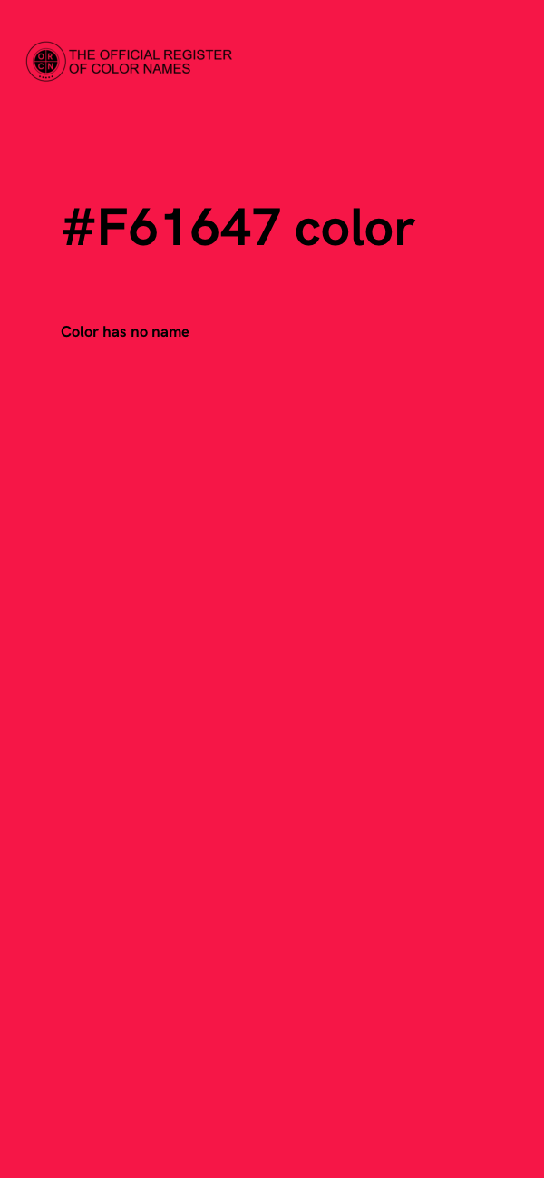 #F61647 color image