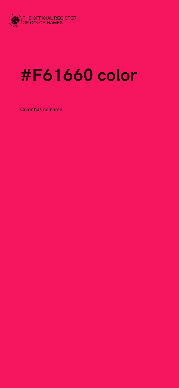 #F61660 color image
