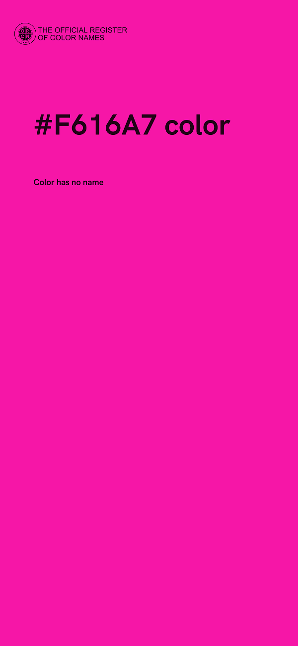 #F616A7 color image