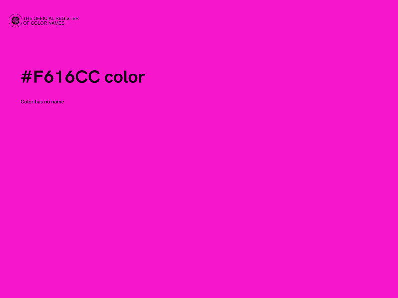 #F616CC color image