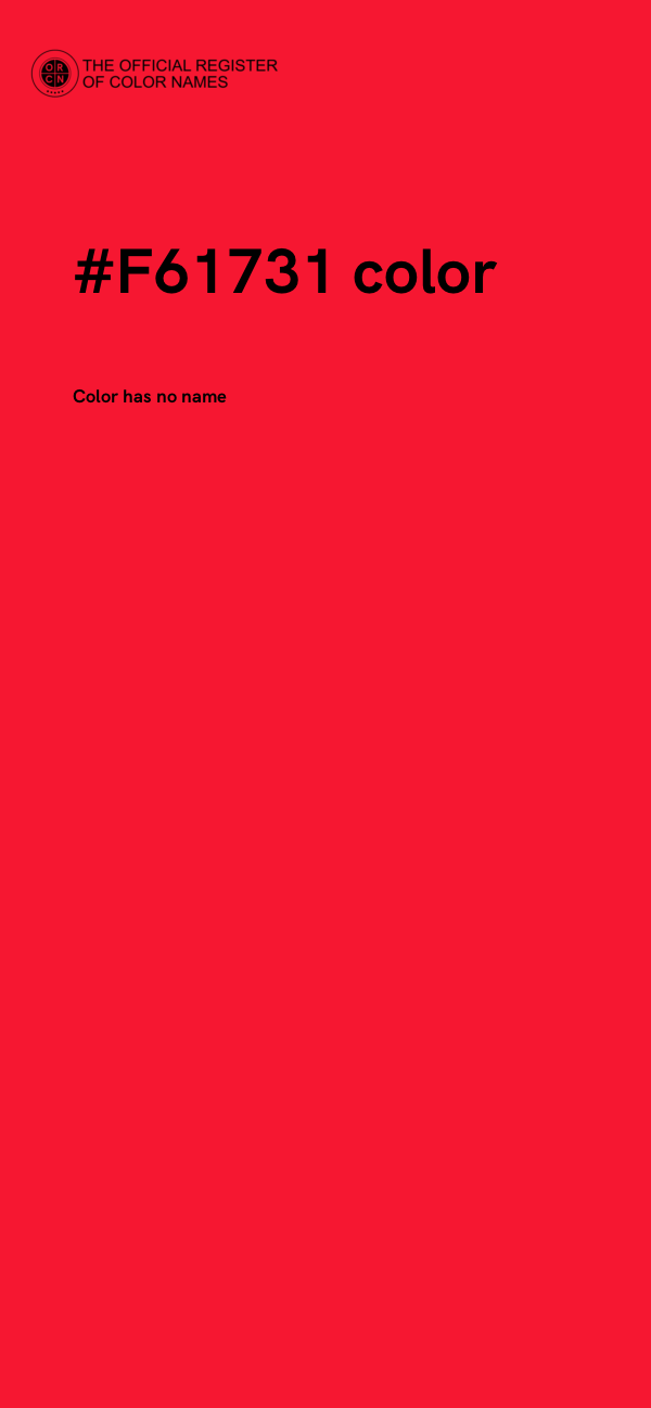 #F61731 color image