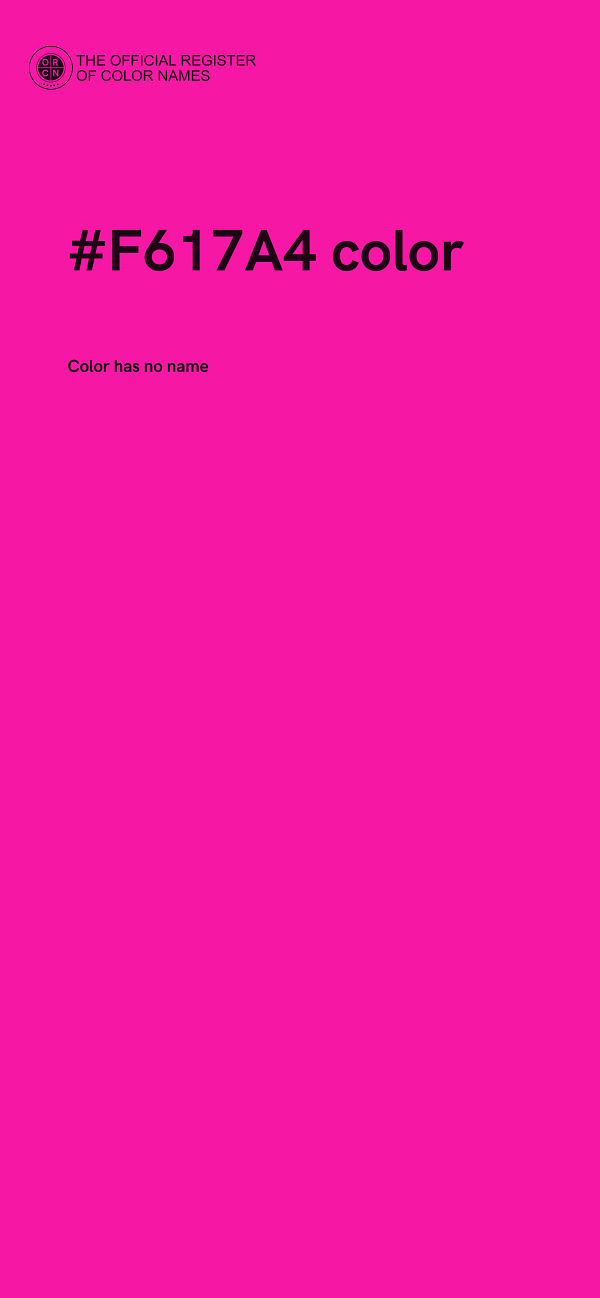#F617A4 color image