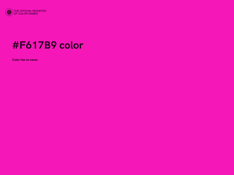 #F617B9 color image