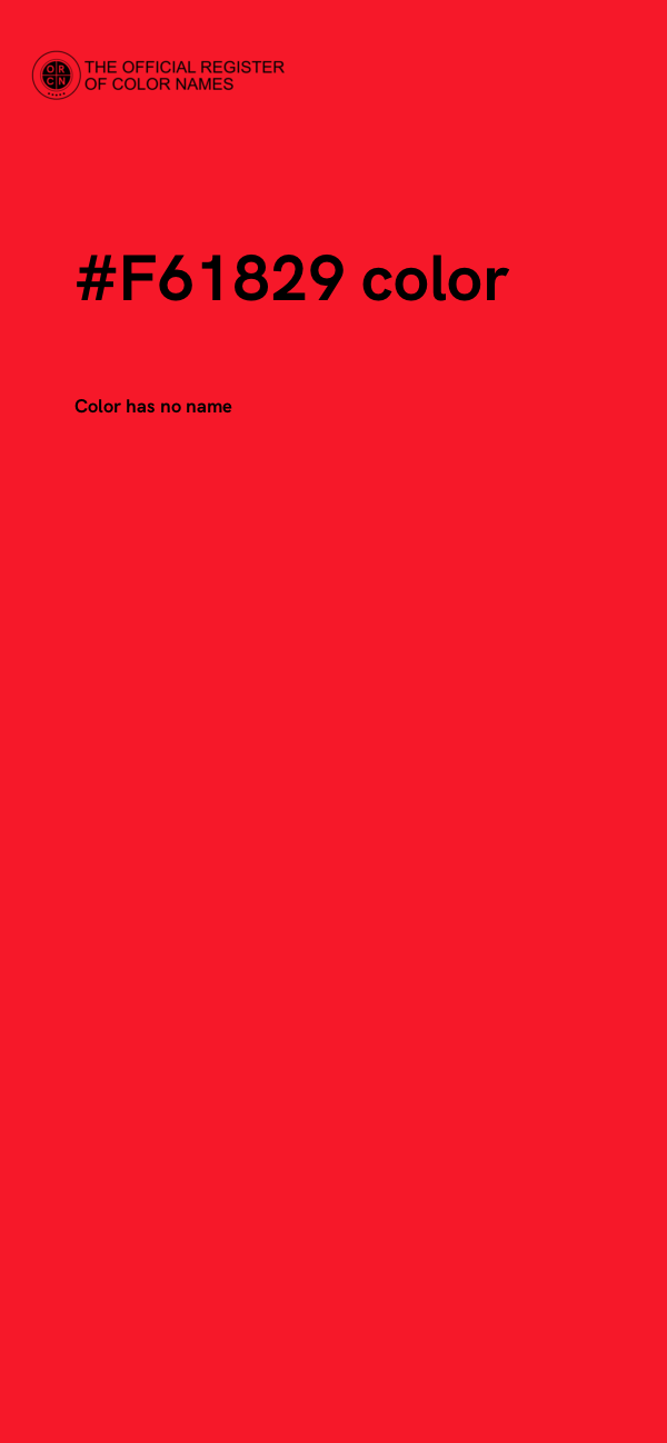 #F61829 color image