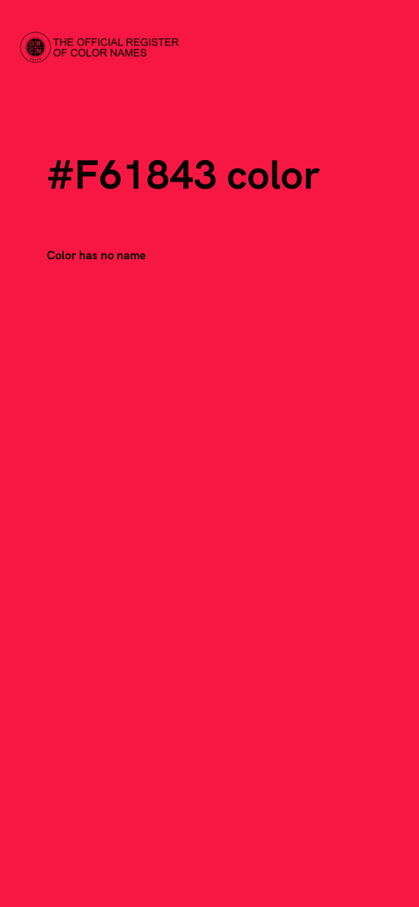 #F61843 color image