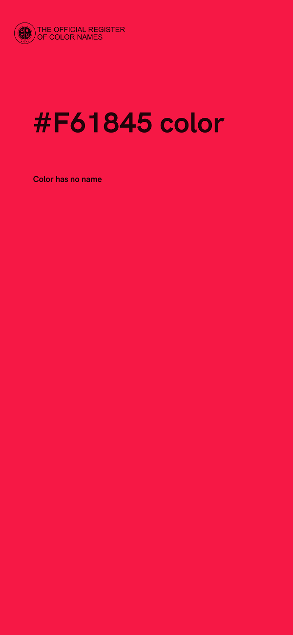 #F61845 color image