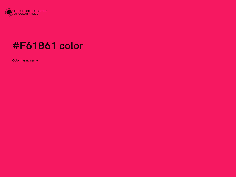 #F61861 color image