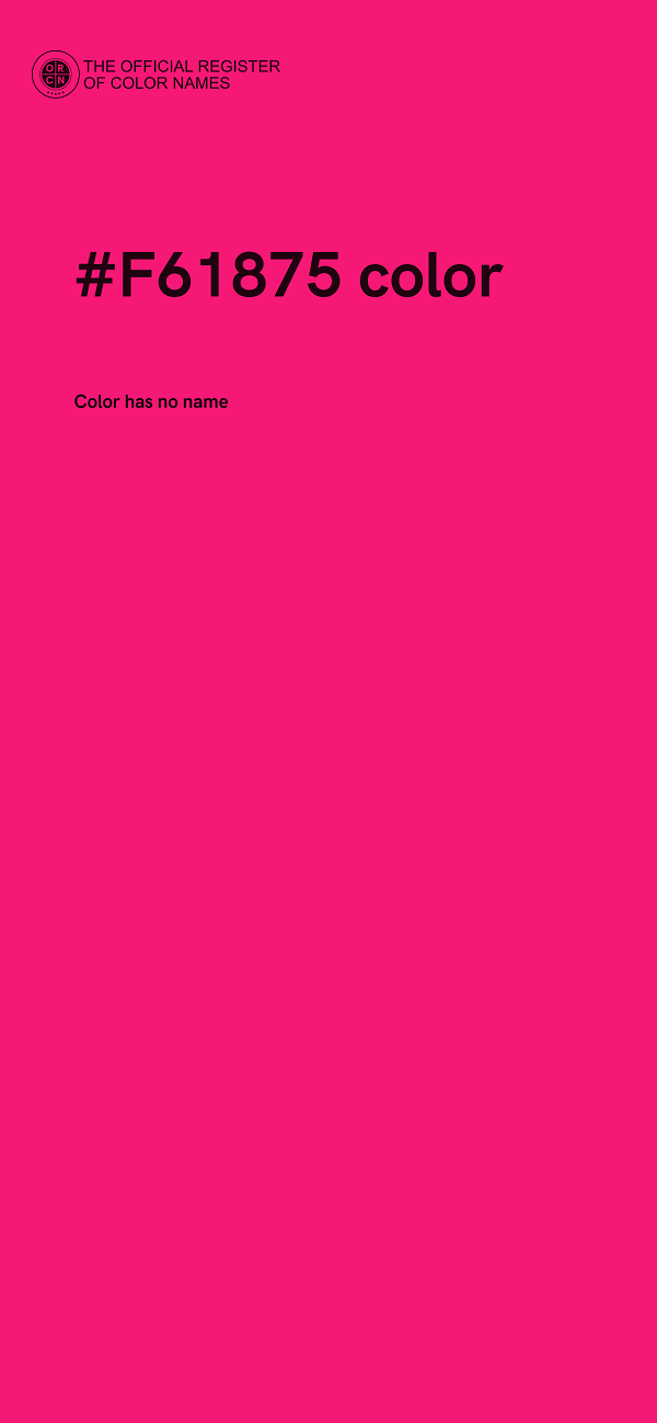 #F61875 color image