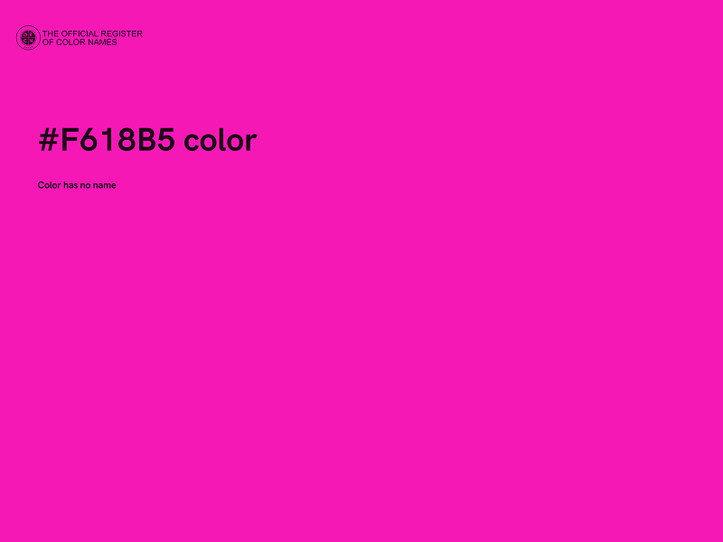 #F618B5 color image