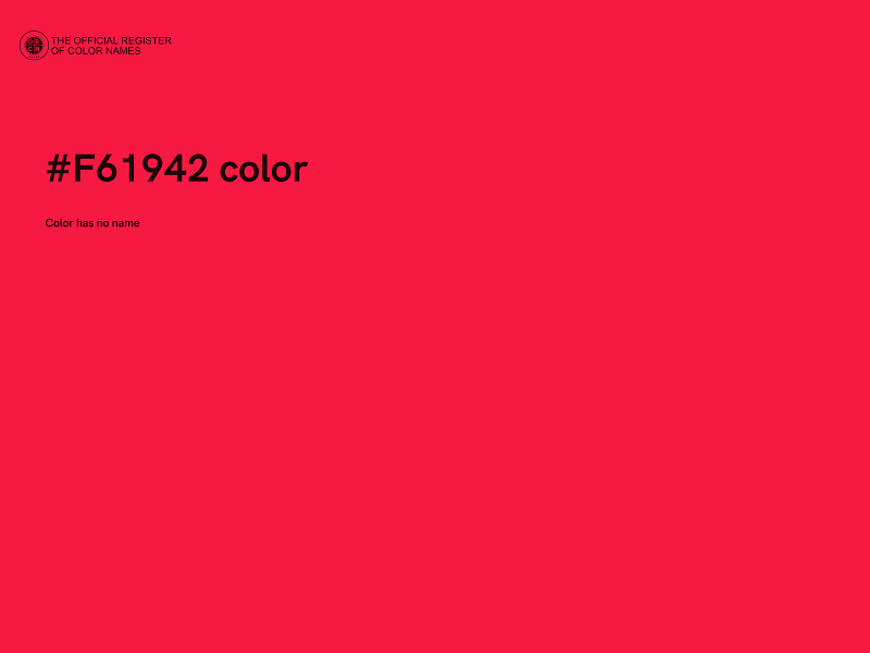 #F61942 color image