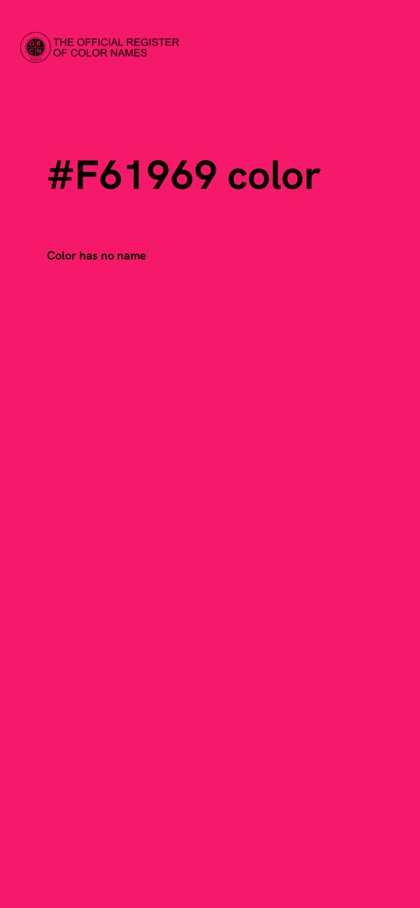 #F61969 color image