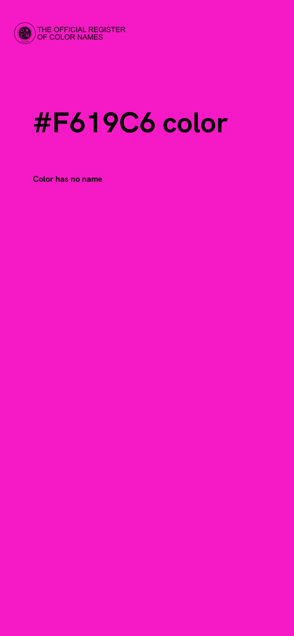 #F619C6 color image