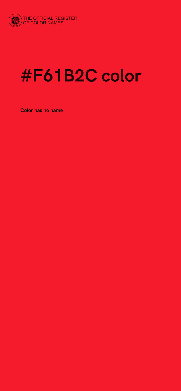 #F61B2C color image