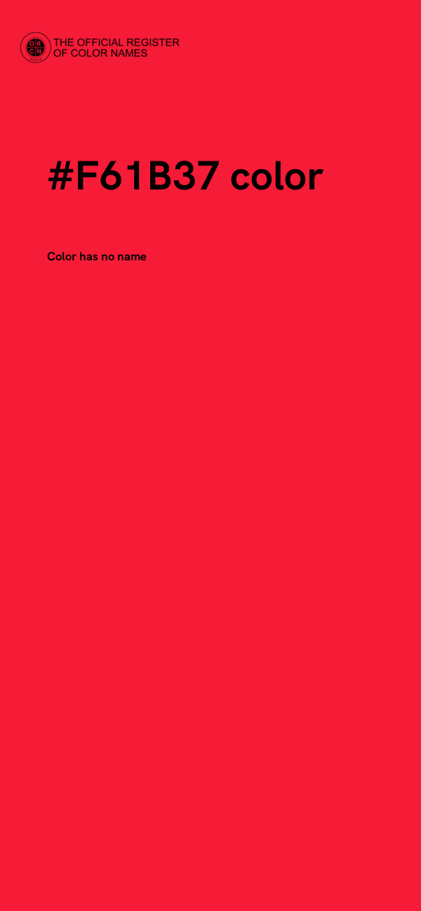 #F61B37 color image