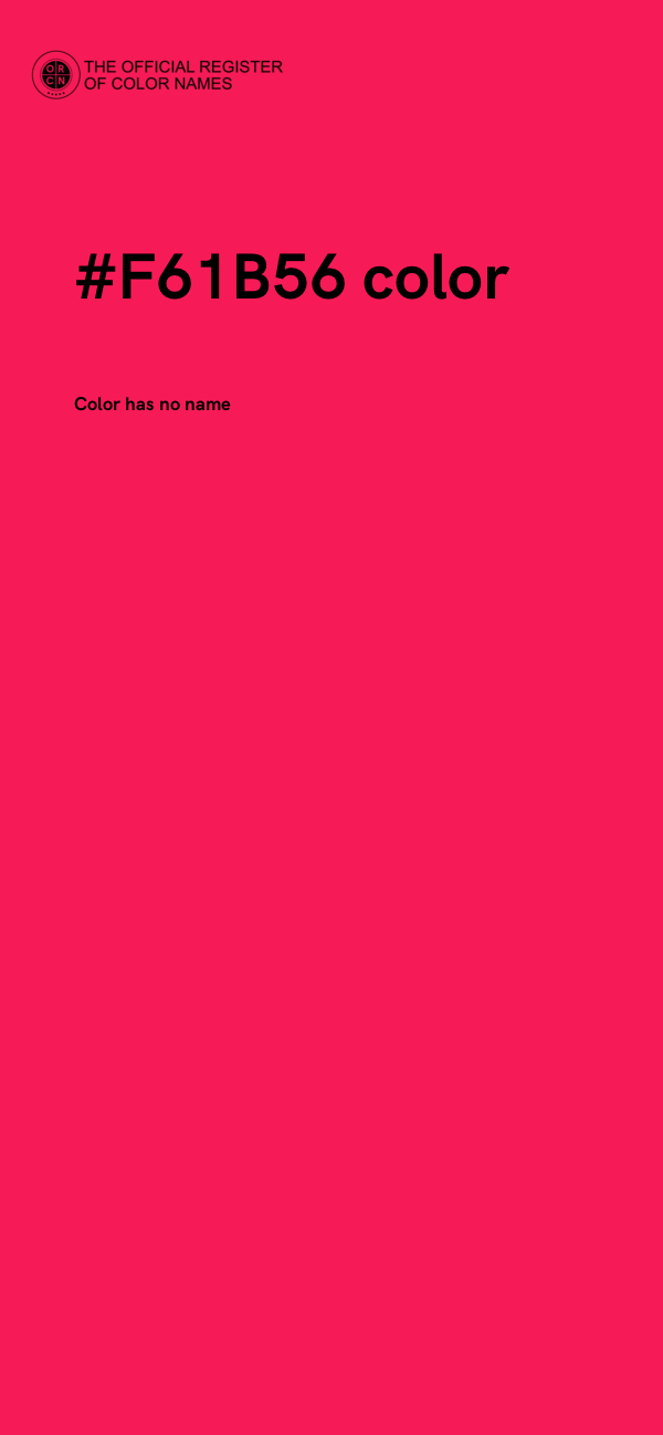 #F61B56 color image