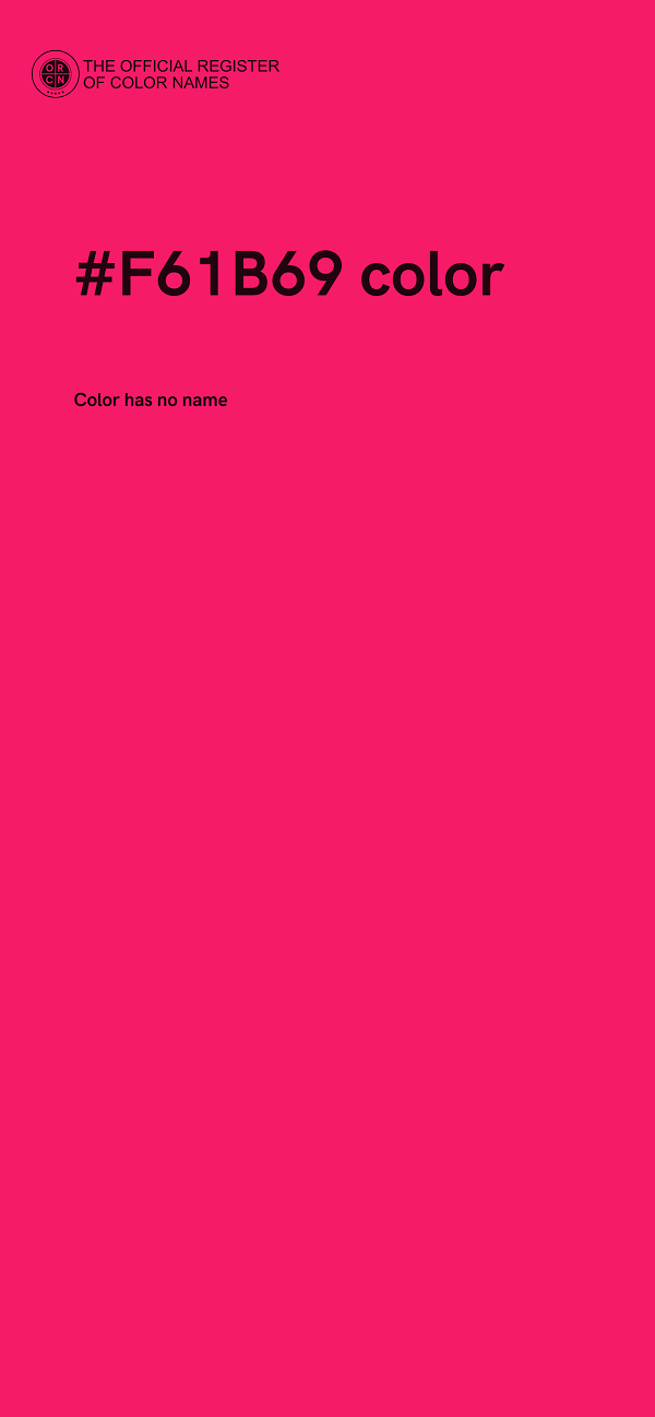 #F61B69 color image