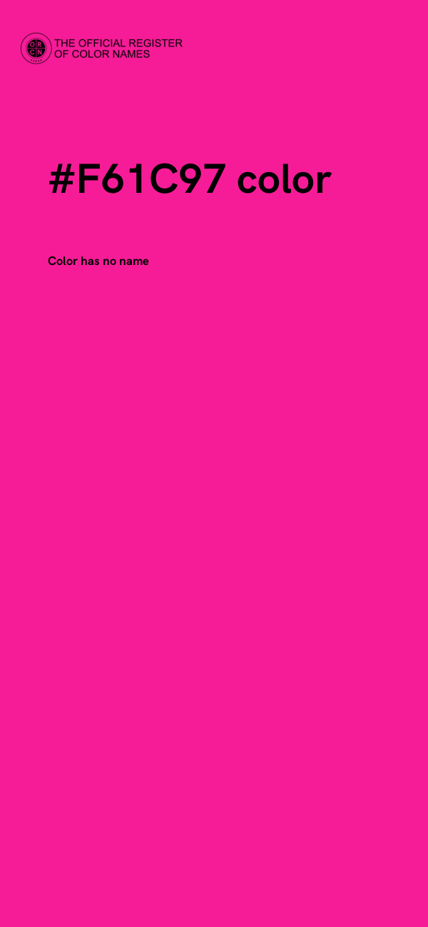 #F61C97 color image