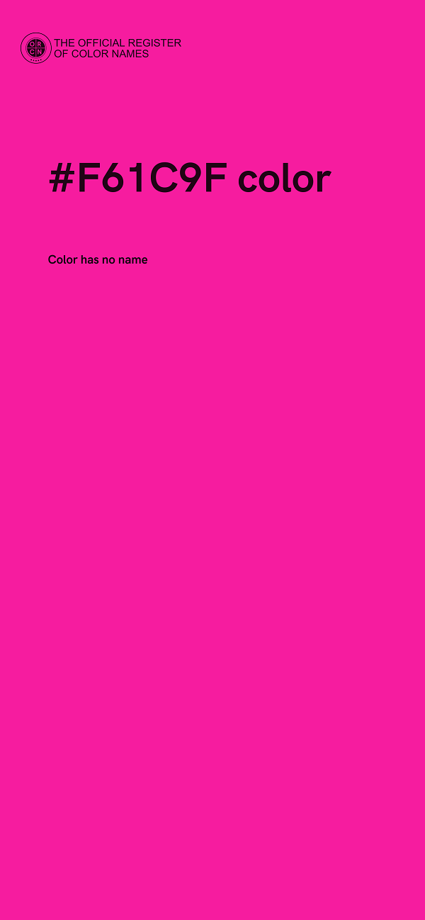 #F61C9F color image