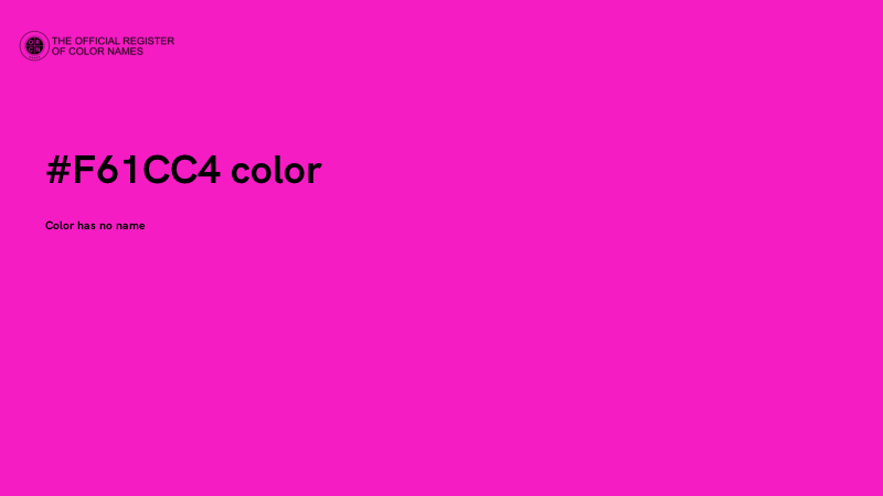#F61CC4 color image