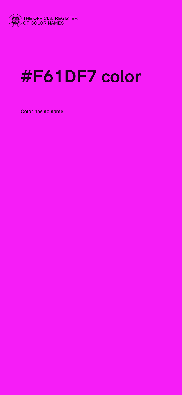#F61DF7 color image