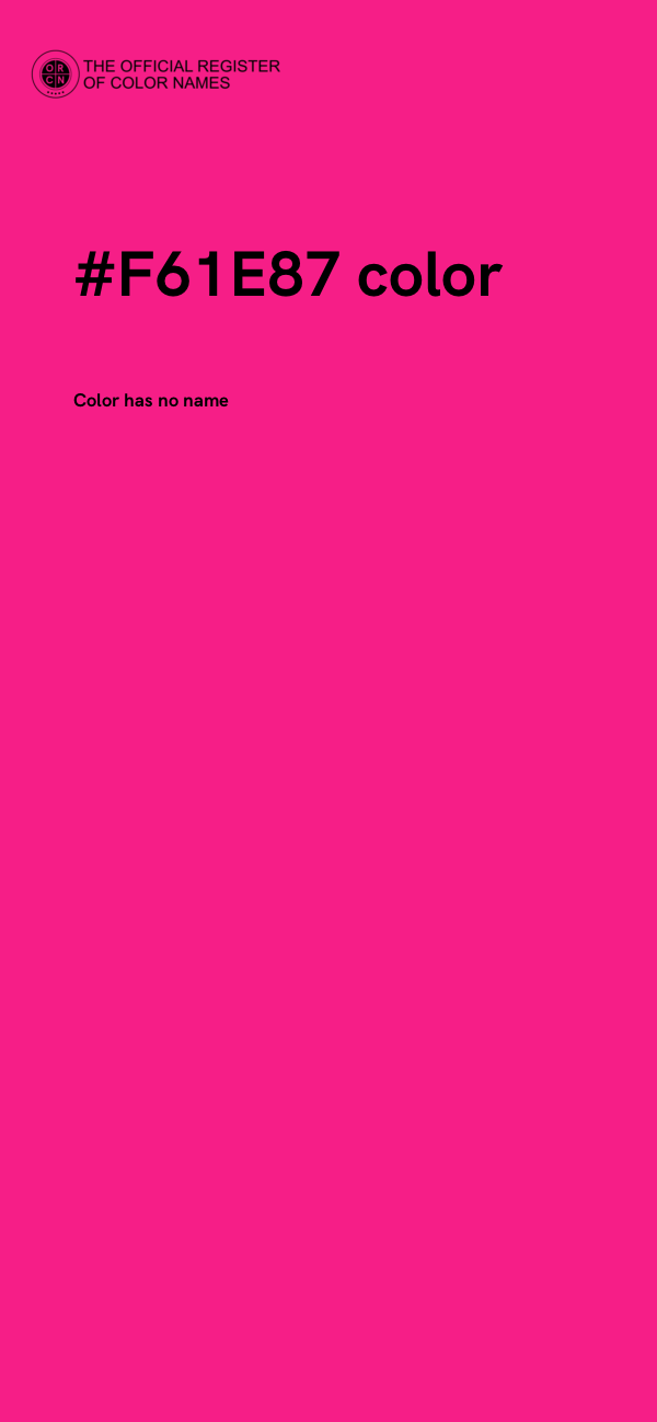 #F61E87 color image